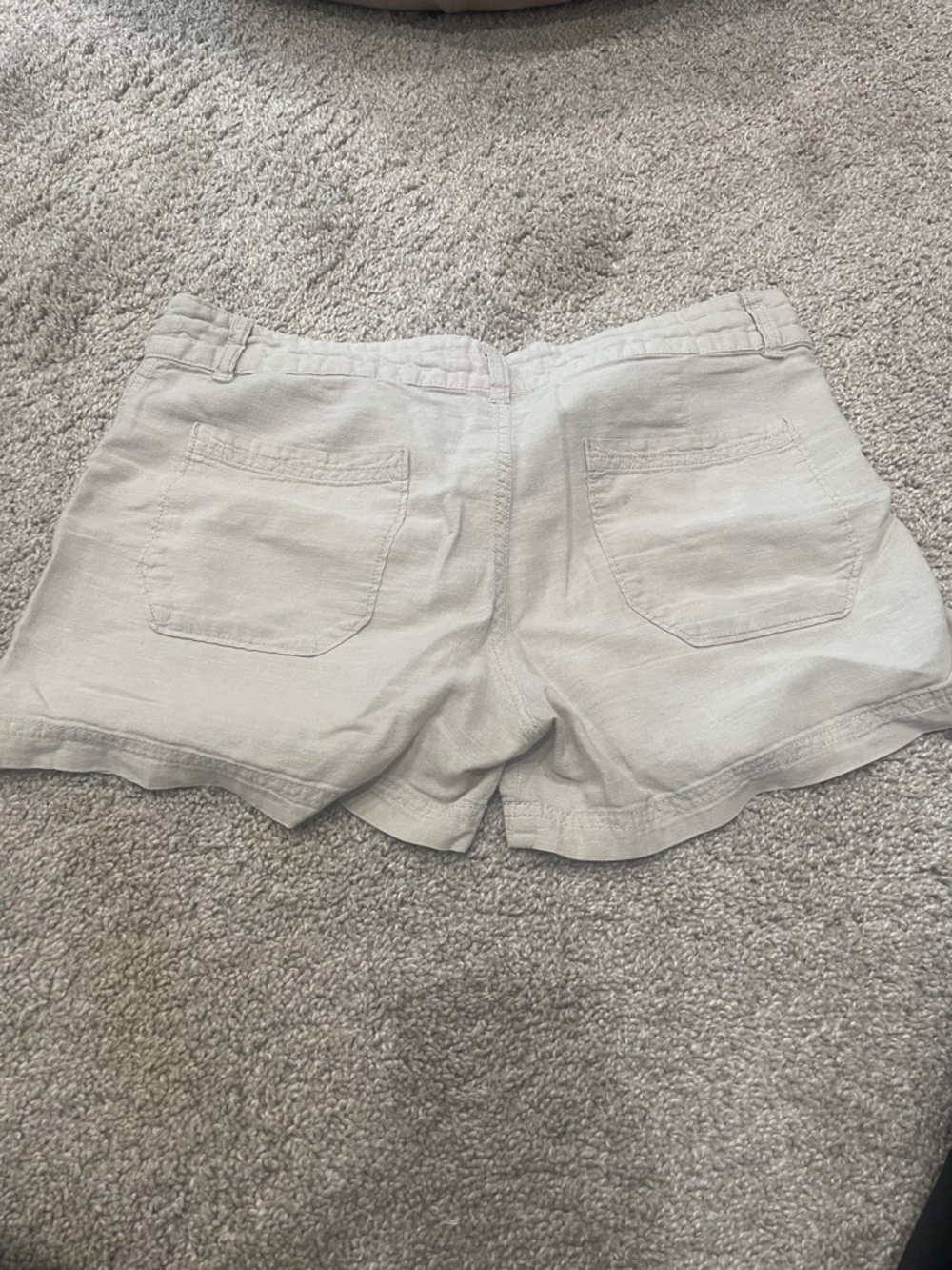 Patagonia Women's Linen Light Beige Drawstring Shorts - Picture 2 of 3